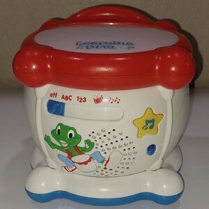 Vintage 2001 LeapFrog Light Up Learning Drum w/ ABC's 123's Drum & Music